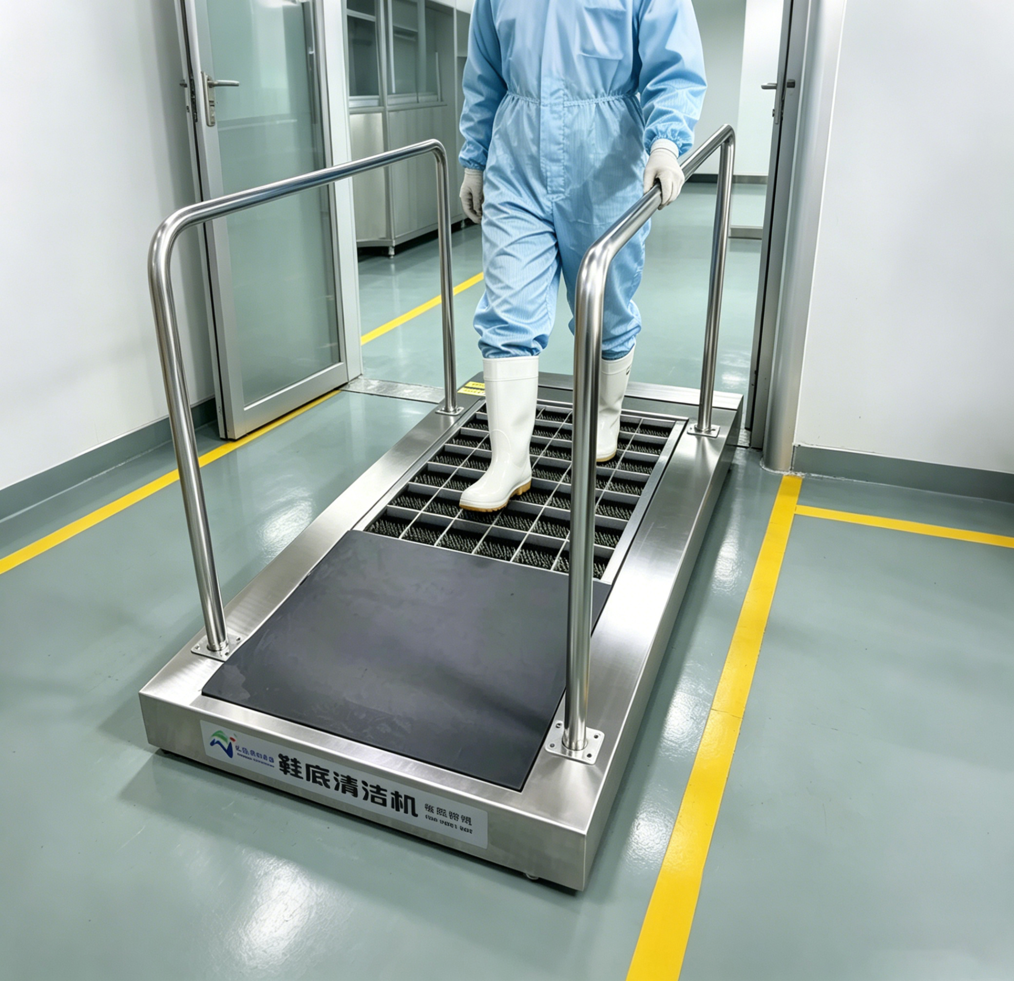 Roller sole cleaning machine