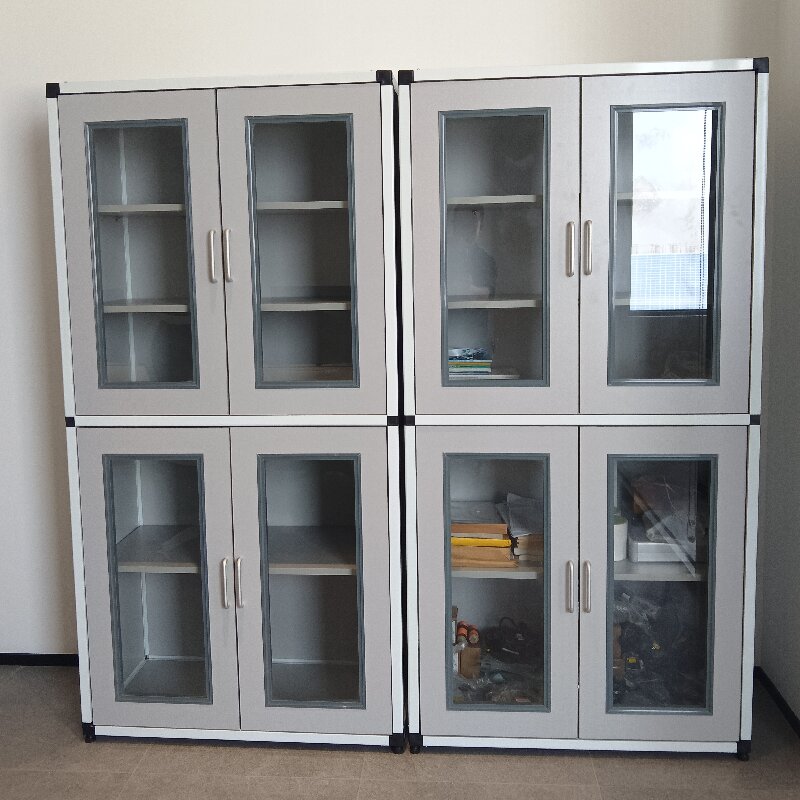 Aluminum-wood sample cabinet QM-SJ
